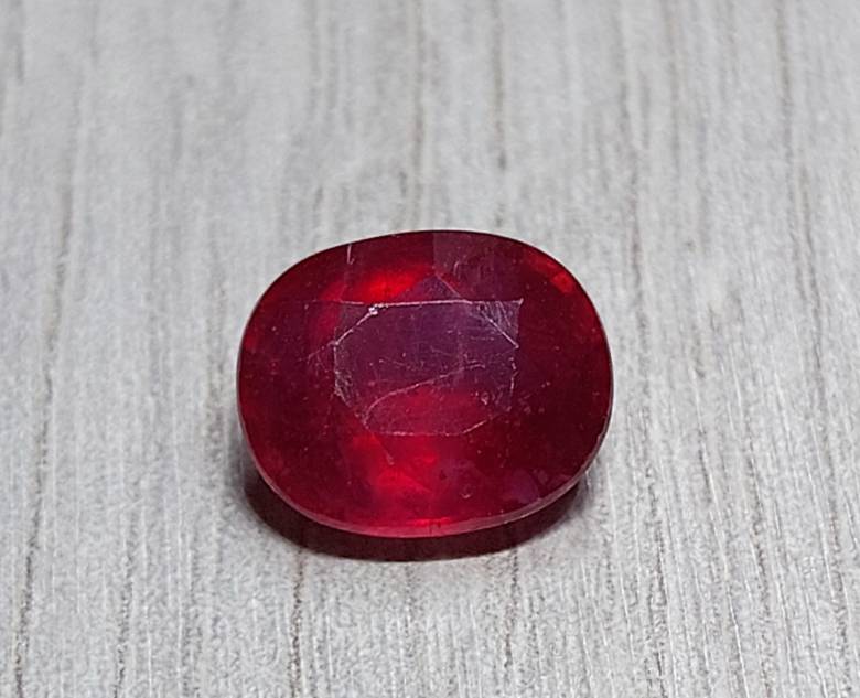 Рубин  4.28 Ct.  10.1 x 8.3 x 5 mm - фото фото фото 2