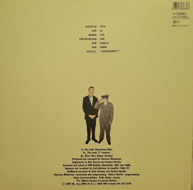 Roxette - The Look - 1989.   (EP) 12. Vinyl. Пластинка. EEC. - фото фото фото 1