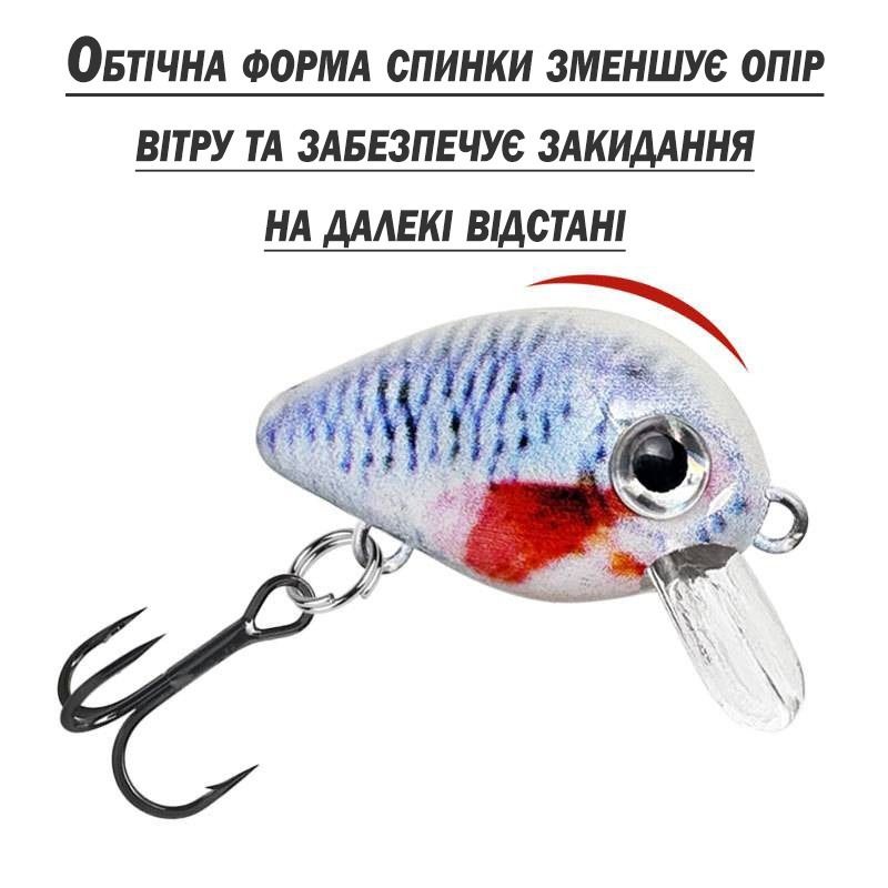 Набір воблерів FishCraft MiniCrank 27mm/1.8g  (5 шт.) - фото фото фото 5