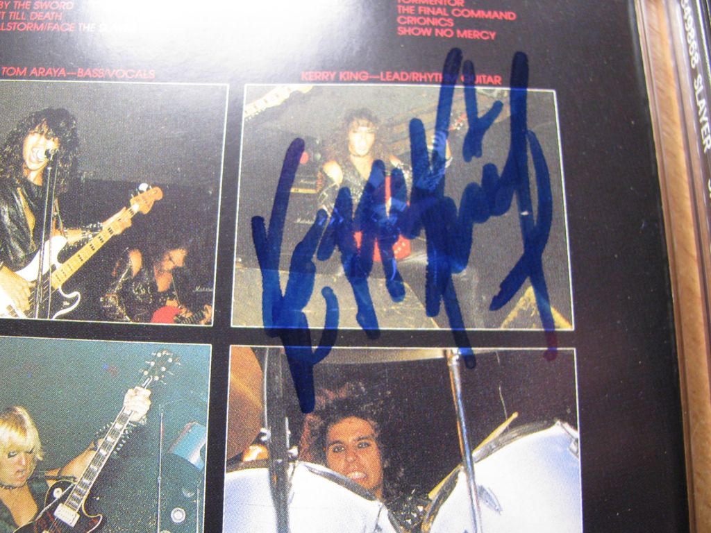 SLAYER - Show No Mercy  (1987 Roadrunner  SIGNED by K.KING) - фото фото фото 4