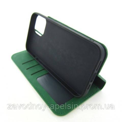 Чехол книжка iPhone 13 14 Premium Case (зеленый) - фото фото фото 4
