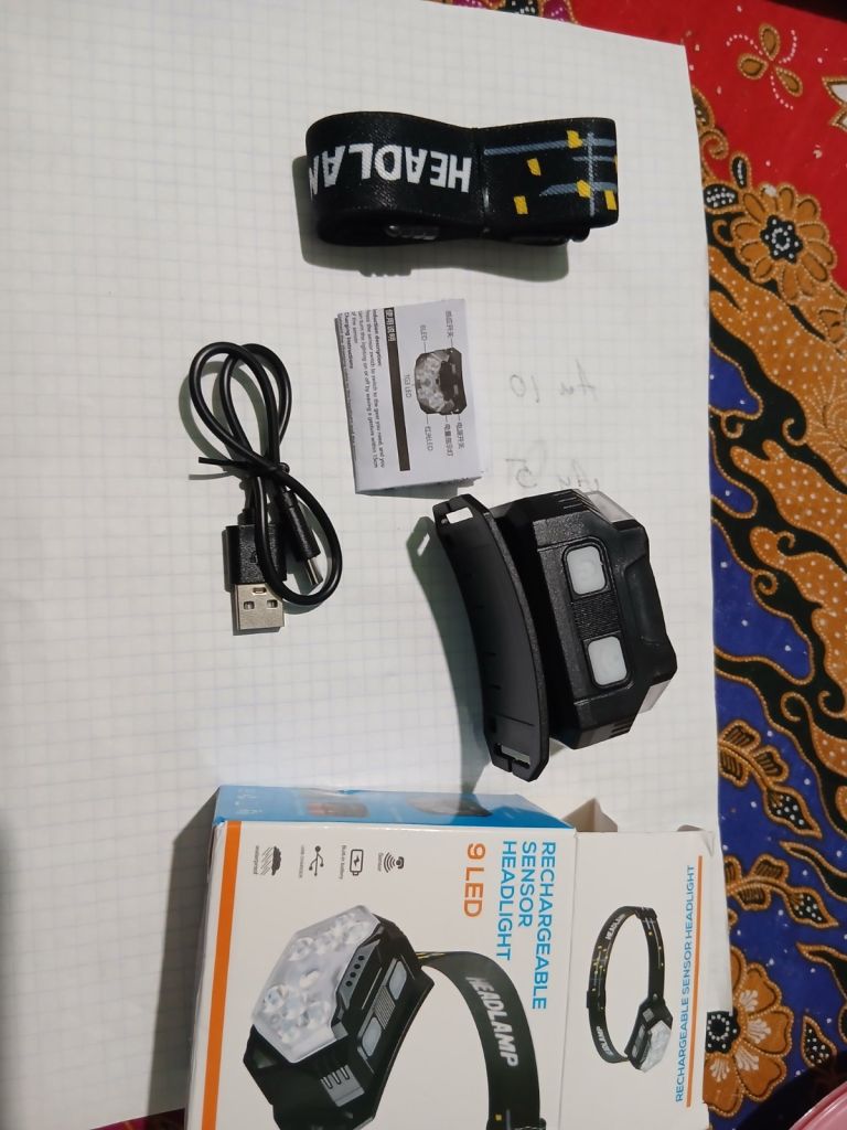 Налобний ліхтар-акумулятирний 9 LED,2000 лм - фото фото фото 7