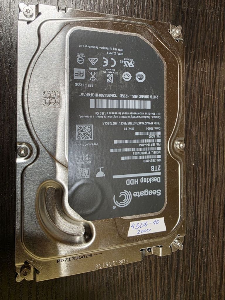 2000Gb 2Tb 3,5 SATA3 ST2000DM001 Seagate жорсткий диск   (4306-10) - фото фото фото 0