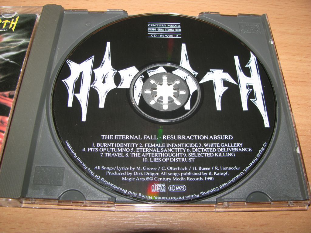 MORGOTH - The Eternal Fall / Resurrection Absurd  (1990 Century Media 1st press) - фото фото фото 2