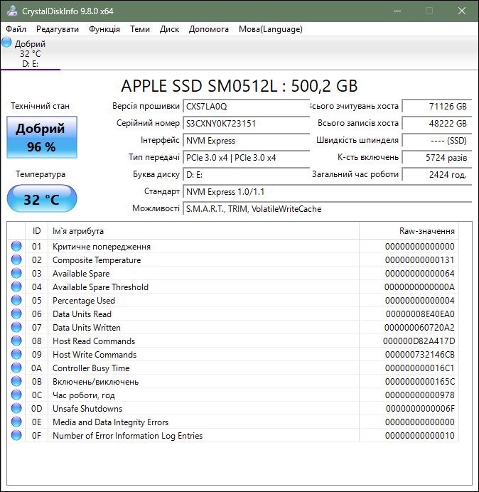 SSD диск NVMe 512GB Apple Samsung MZ-KKW5120/0A6 iMac MacBook - фото фото фото 1