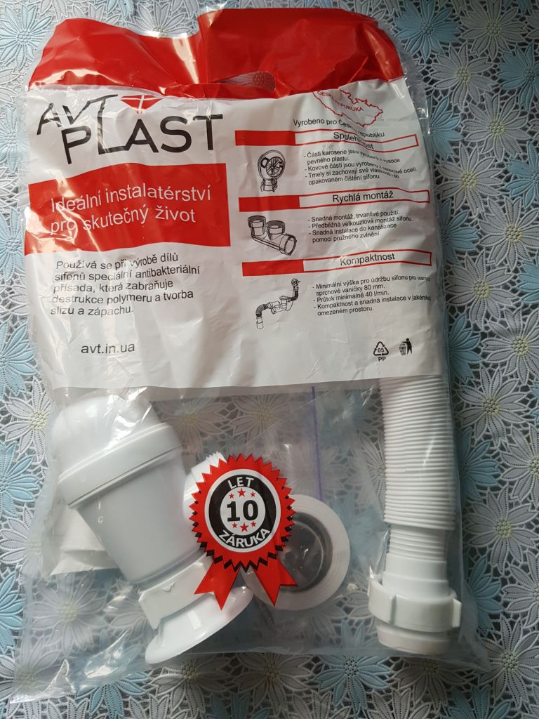 Сифон для умывальника AVT PLAST T050 - фото фото фото 0