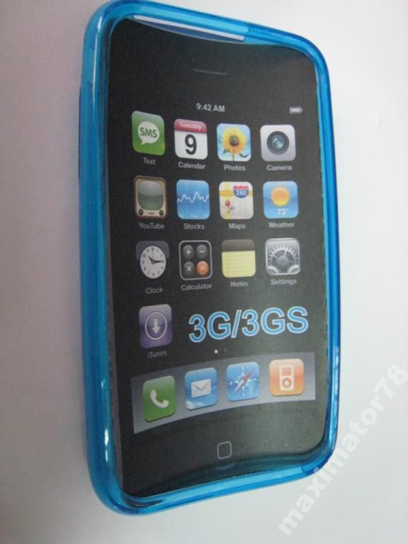 ЧЕХОЛ COVER APPLE IPHONE 3G 3Gs 3 бирюз - фото фото фото 0