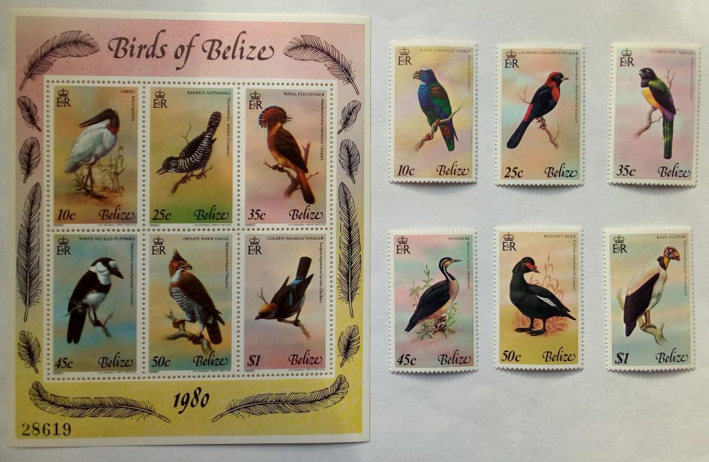 Белиз 1980 Птицы, фауна, MNH  (КЦ=100 евро) - фото фото фото 0