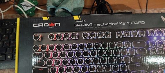 Игровая клавиатура с подсветкой RGB Crown CMGK-901 USB № 232908600 - фото фото фото 2