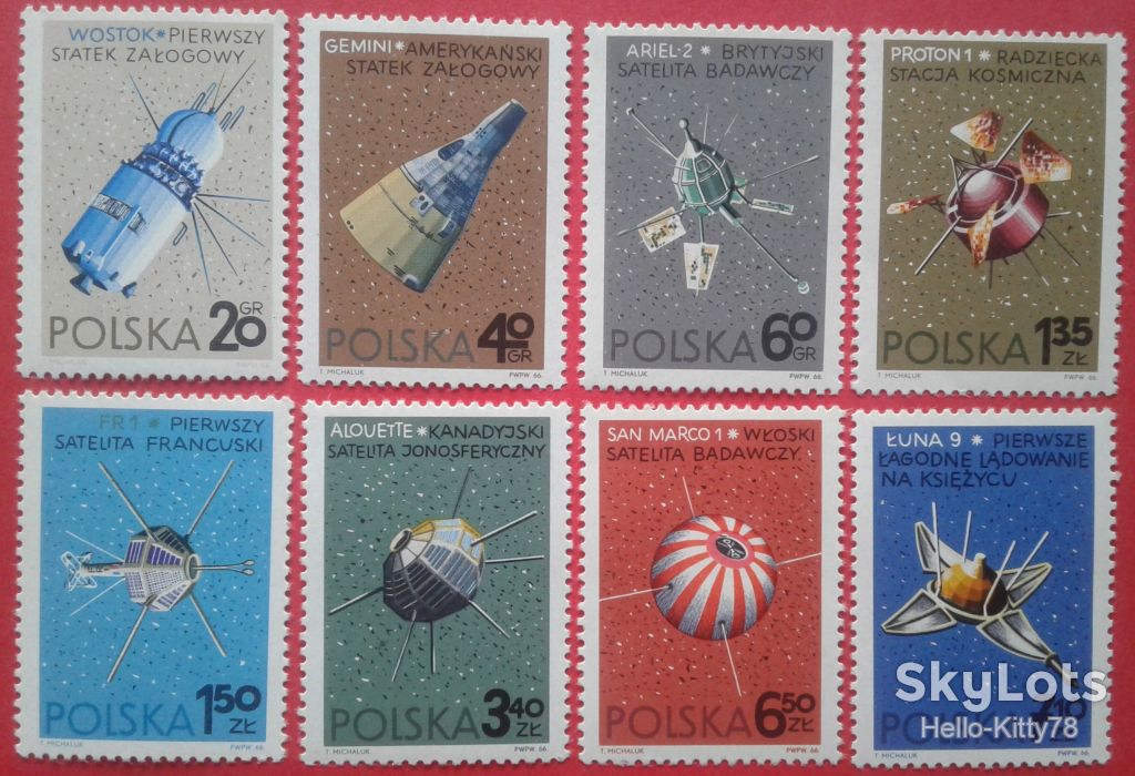 Польша 1966 космос Mi 1730-1737 MNH - фото фото фото 0