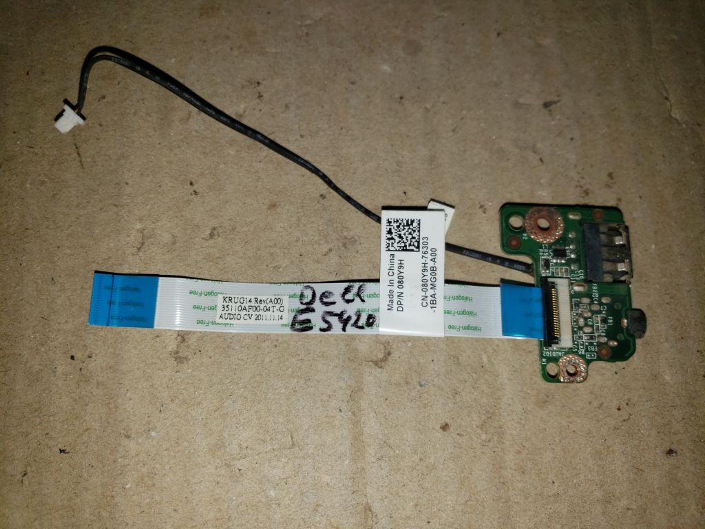 Плата USB+Audio ноутбука Dell Latitude E5420    (080Y9H) - фото фото фото 0
