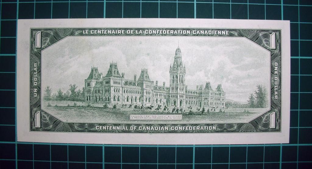 Канада 1 доллар 1967 UNC и 1 доллар 1954 Дьявол в волосах - фото фото фото 1