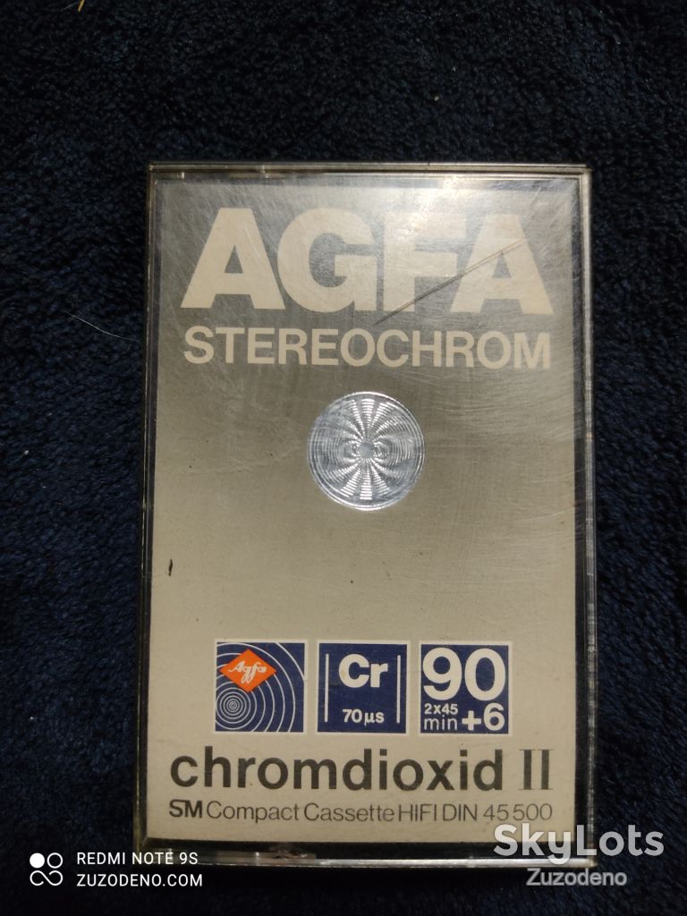 Б/У Аудио кассета AGFA stereochrom 90+6 - фото фото фото 0