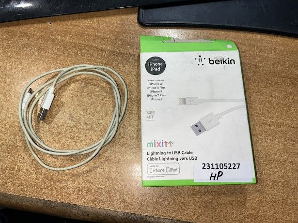 Кабель Belkin F8J023bt04-WHT USB - Lightning 1.2m № 231105227 - фото фото фото 0