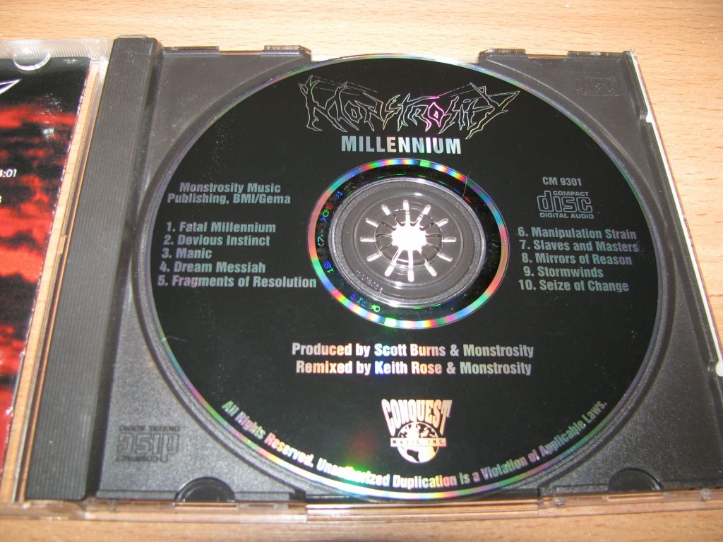 MONSTROSITY - Millennium  (1996 Conquest 1st press,USA) - фото фото фото 2