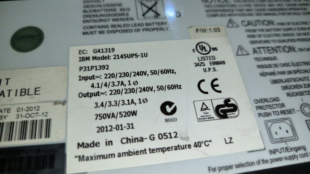 Бесперебойник ИБП UPS IBM 2145UPS-1U   (P31P1392) - фото фото фото 4
