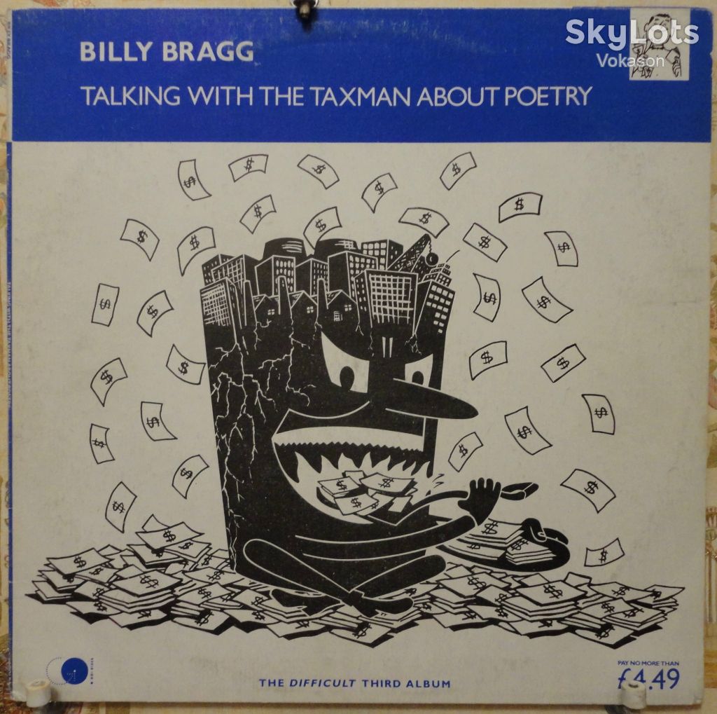 Billy Bragg ‎– Talking With The Taxman About Poetry  NM-/VG+ - фото фото фото 0