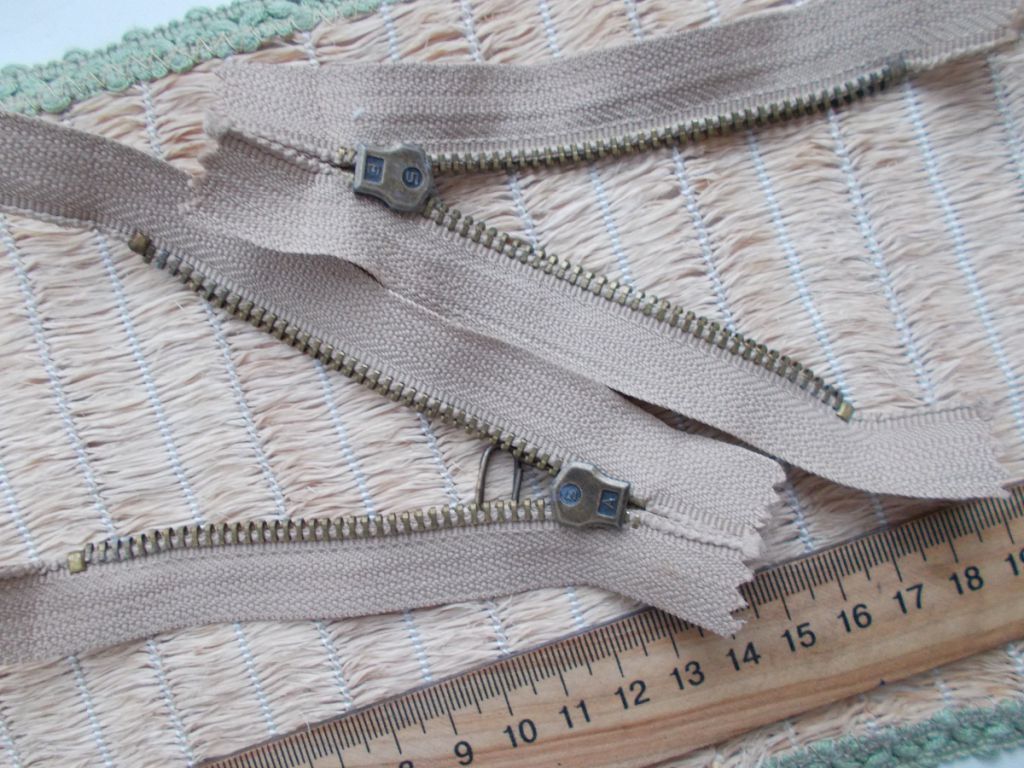 Застежка *молния* МЕТАЛЛИЧЕСКАЯ  L=9 cm, 2 штуки - фото фото фото 3