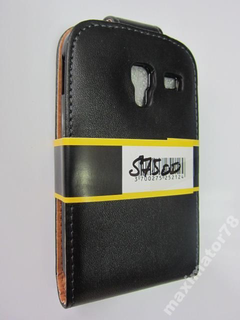 ЧЕХОЛ-КНИЖКА CASE Samsung Ace  S7500 ЧЕРНЫЙ МАТ - фото фото фото 1