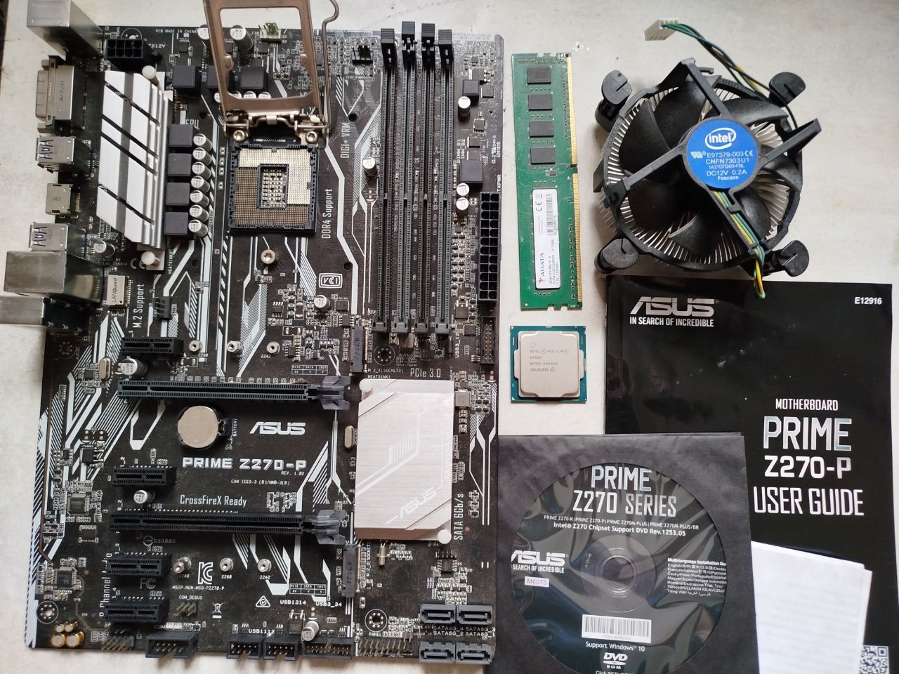 Asus Prime Z270 - Plus + Pentium G4560 + 8Gb ddr4 + Cooler - фото фото фото 0