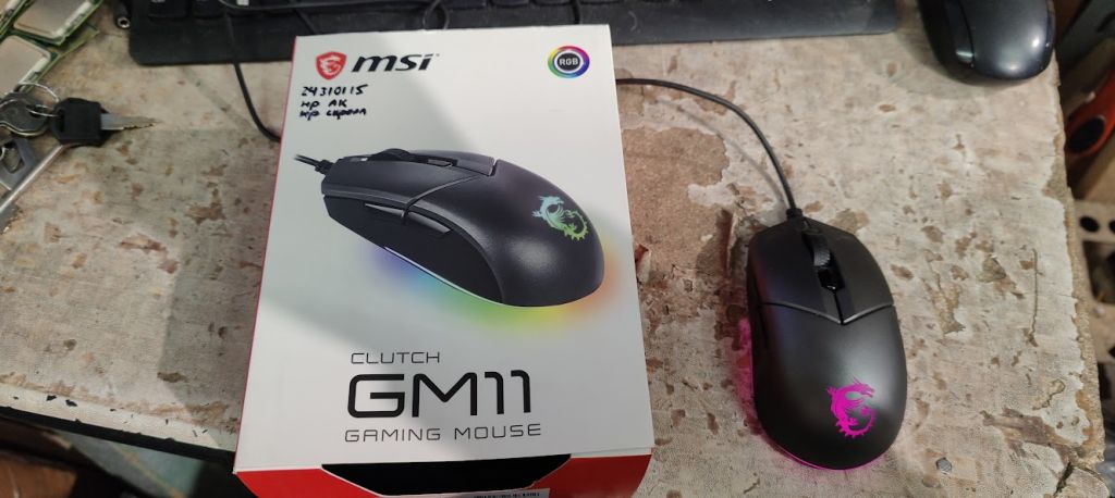 Игровая оптическая мышь MSI Clutch GM11 USB № 24310115 - фото фото фото 0