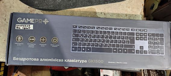Беспроводная клавиатура GamePro GK1500 № 24050705 - фото фото фото 1