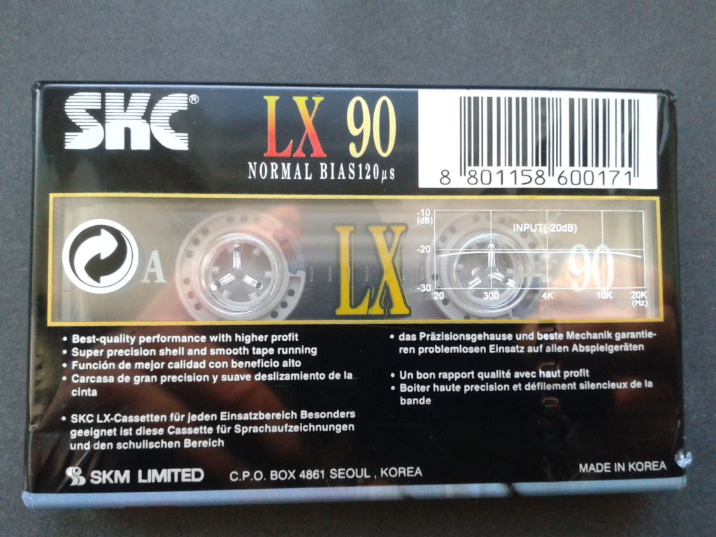 Аудиокассета SKC LX 90 - фото фото фото 1