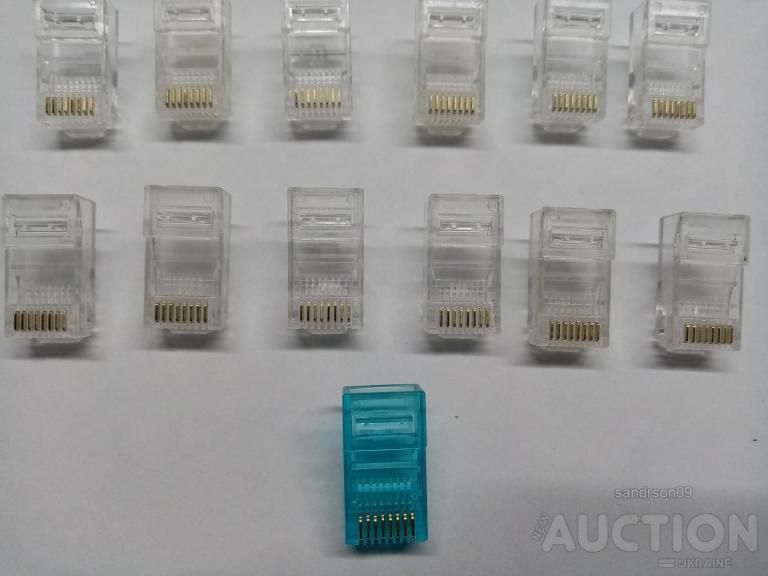 Коннектор Germania RJ-45 Cat.5e 8P8C PLUG3UP6/10 13 шт. - фото фото фото 1