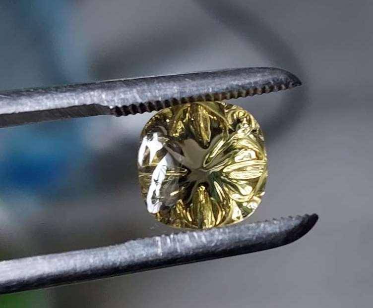 Натуральный  цитрин 4.17ct 10mm - фото фото фото 3