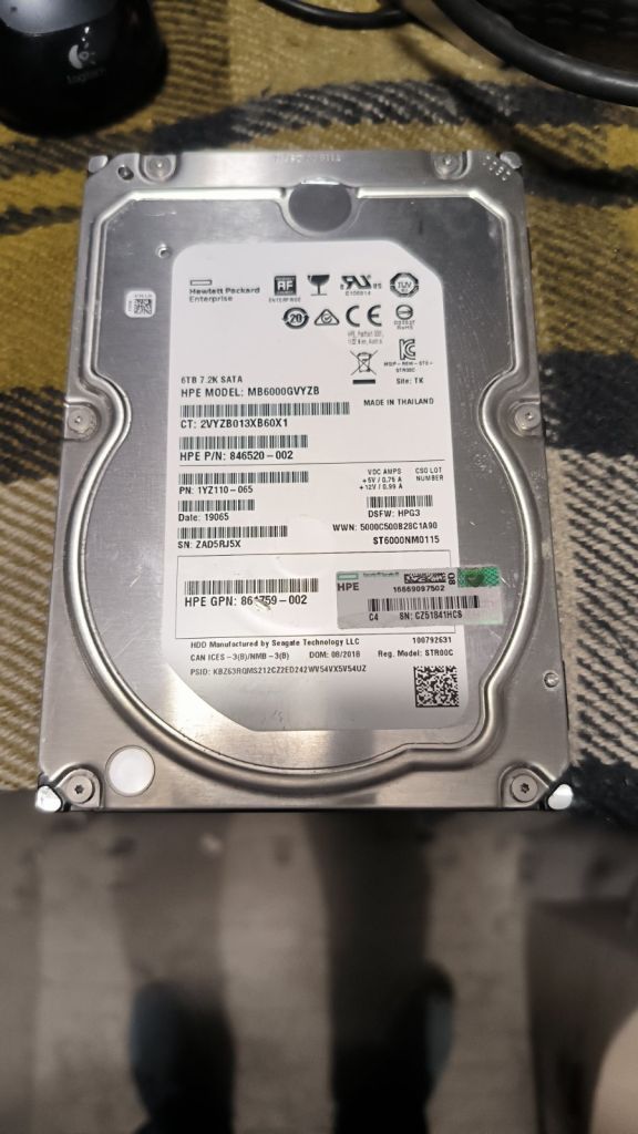Жорсткий диск HDD Hewlett Packard Enterprise MB6000GVYZB 6TB №16 - фото фото фото 0