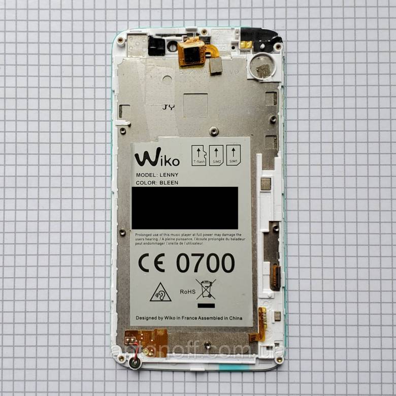LCD дисплейний модуль Wiko Lenny для телефону Б/В оригінал - фото фото фото 0