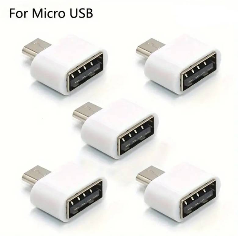 Универсальный адаптер Micro USB  USB для планшетов, ПК, телефонов. Белый - фото фото фото 3