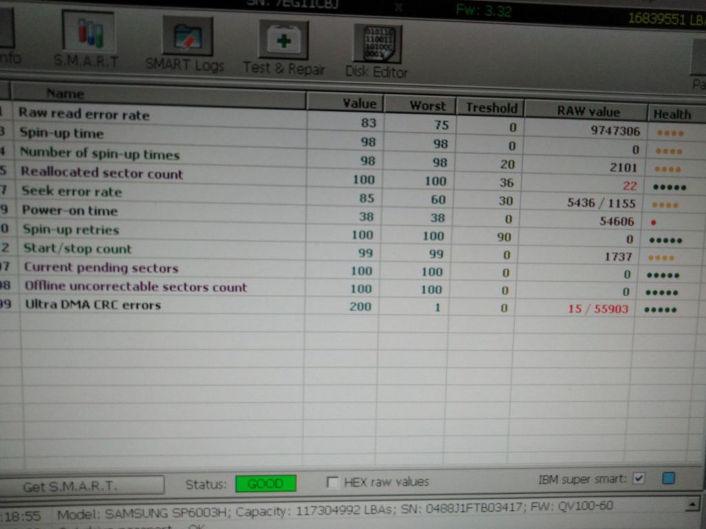 HDD IDE SAMSUNG SP6003H 60G - фото фото фото 4