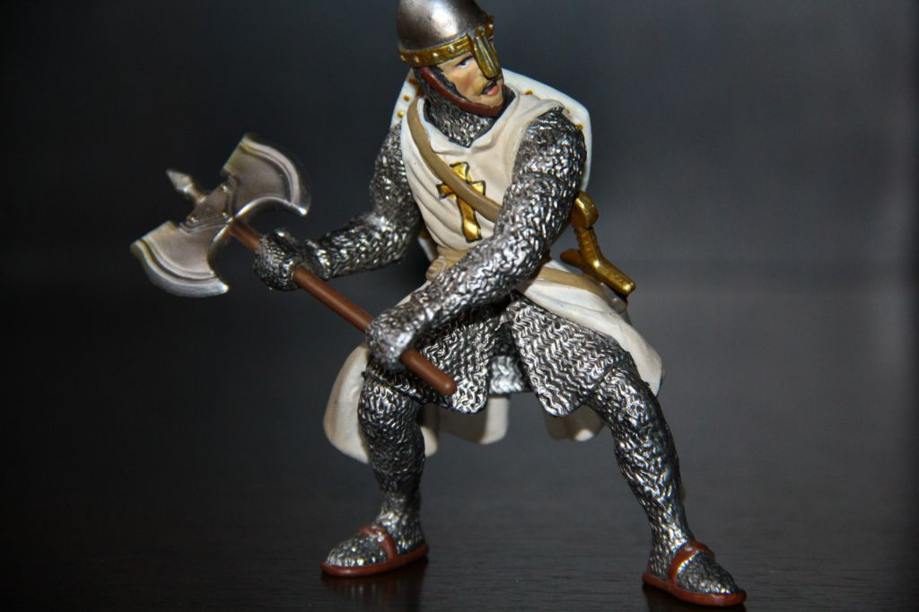 рыцарь крестоносец с топором SCHLEICH 90-100мм ФРГ - фото фото фото 0