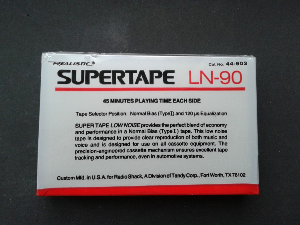 Аудиокассета Realistic Supertape LN-90 - фото фото фото 1