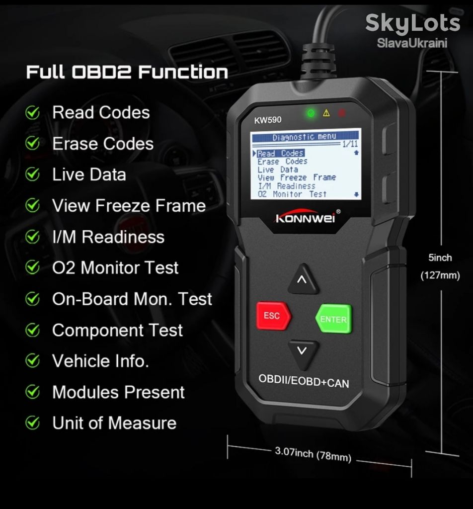 Сканер OBD2 KONNWEI KW590 - фото фото фото 2