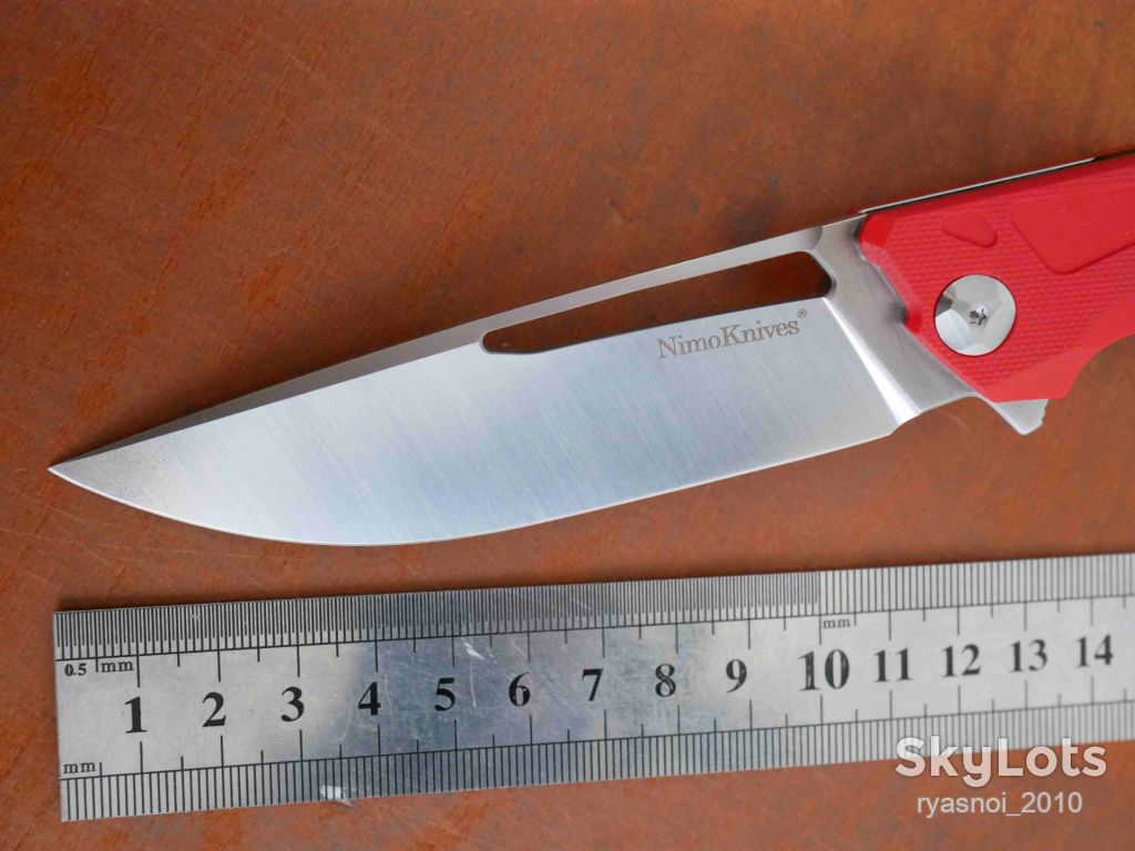 Nimoknives &amp; Fatdragon NO. 511, D2, G10 Red, Tactical, Flipper, подшипник, EDC - фото фото фото 1