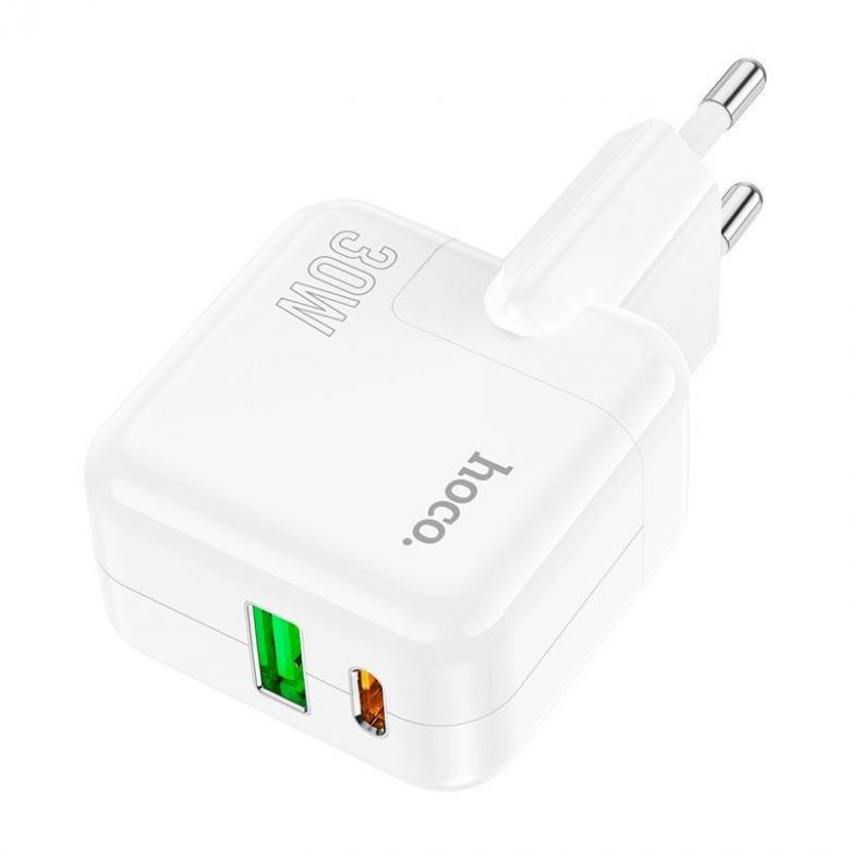 Зарядний пристрій HOCO C111A 1USB/1Type-C 30W/3A PD/QC - фото фото фото 3