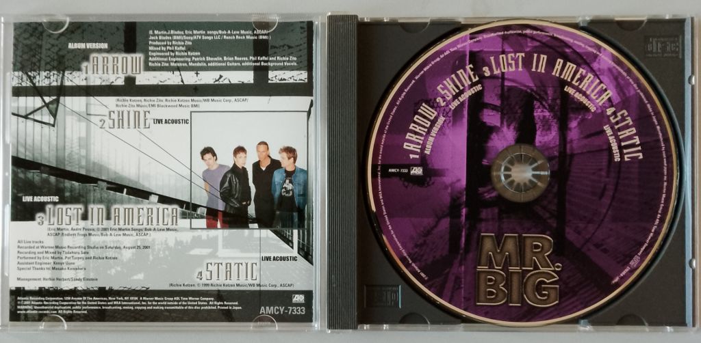 CD Mr. Big ‎– Arrow     (2001, Atlantic ‎AMCY-7333, OBI, Matrix AMCY-7333 1, Japan) - фото фото фото 3