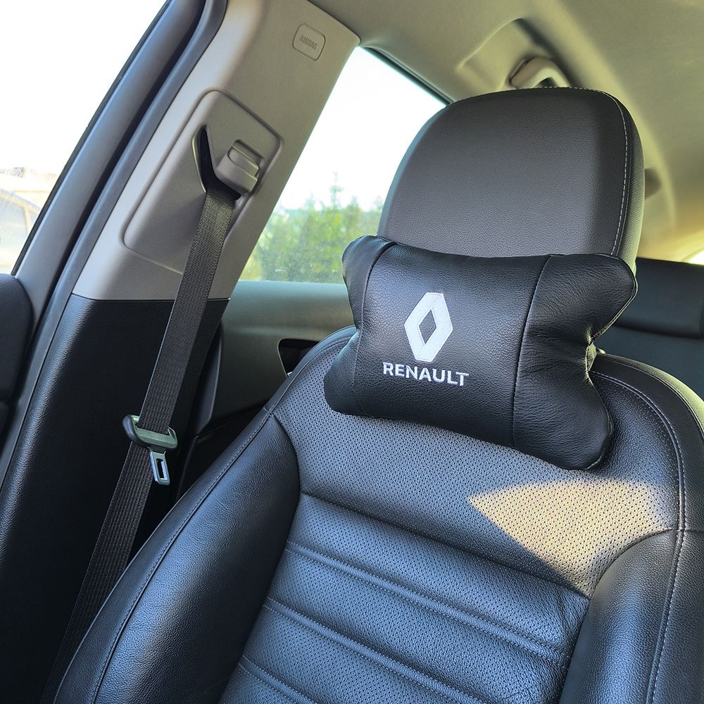 Набор подушек 2шт для автомобиля Renault, натуральная кожа - фото фото фото 3