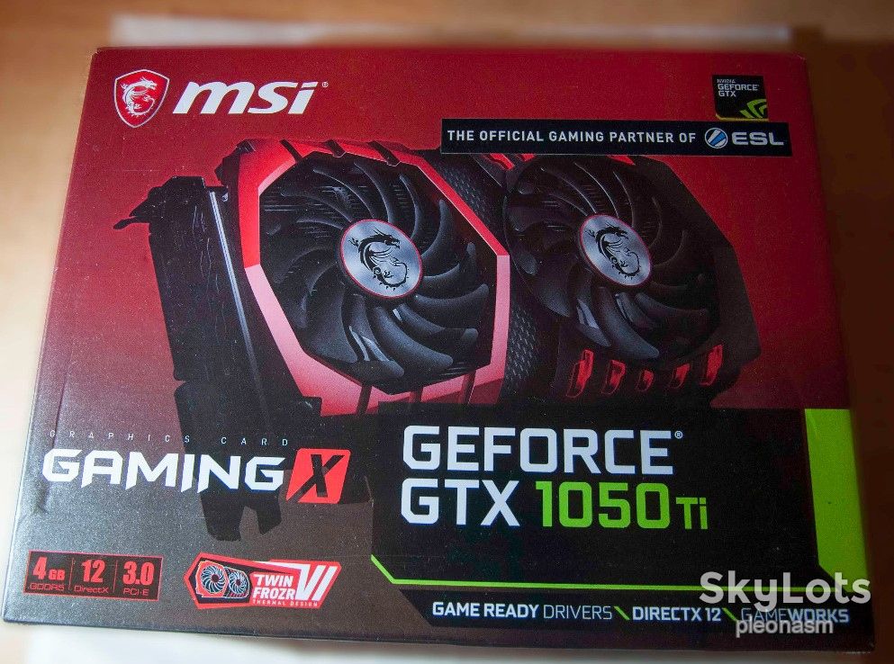 коробка -   відеокарти MSI  1050Ti  4Gb  - ТОРГ - фото фото фото 1
