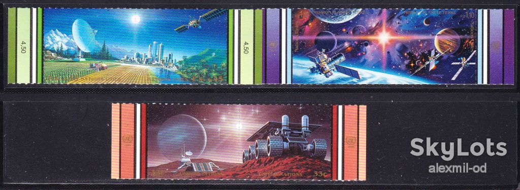 Космос .  ООН / UN  1999 г MNH - - фото фото фото 0