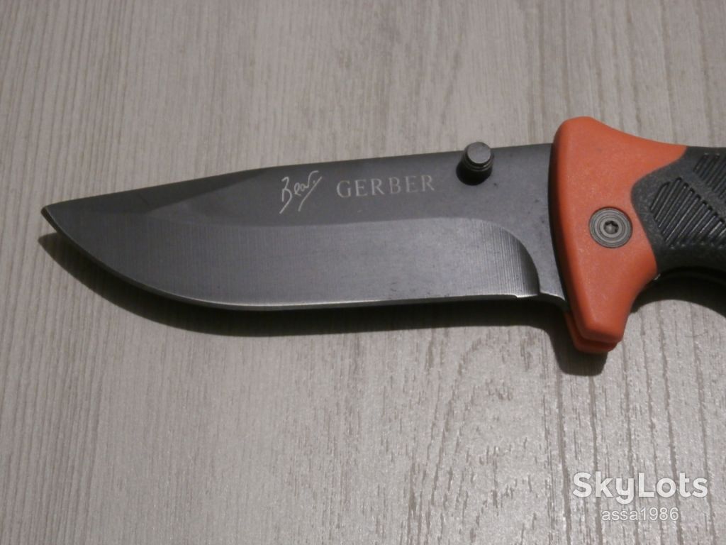 Туристичний складний ніж Gerber Bear Grylls Survival series 22см в чехлі на пояс - фото фото фото 1