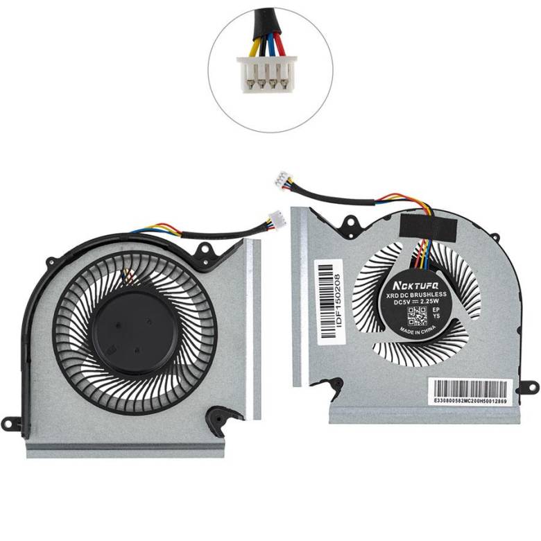 Вентилятор для ноутбука MSI GE66, GL66, GP66, MS-1541, MS-1542 (CPU+VGA FAN) (Кулер) - фото фото фото 0