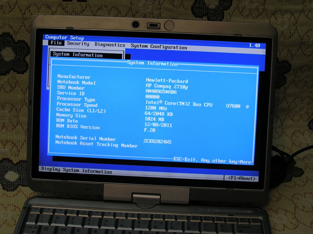 Tablet PC 2710P: 12"Wide IPS Hydis, C2D - фото фото фото 6