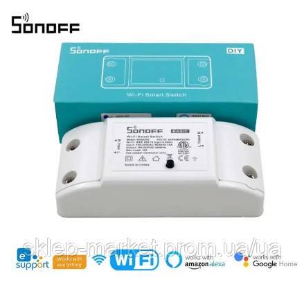 Sonoff Basic R2 wi-fi реле  вай-фай реле умный дом - фото фото фото 1