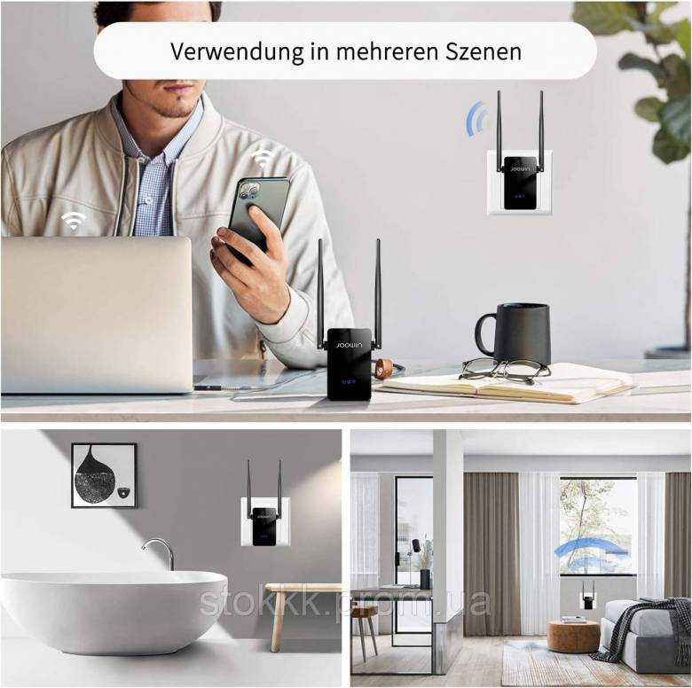 Ретранслятор повторитель WiFi JOOWIN 300 Мбит/с 2,4 ГГц Усилитель WiFi Б/У - фото фото фото 4