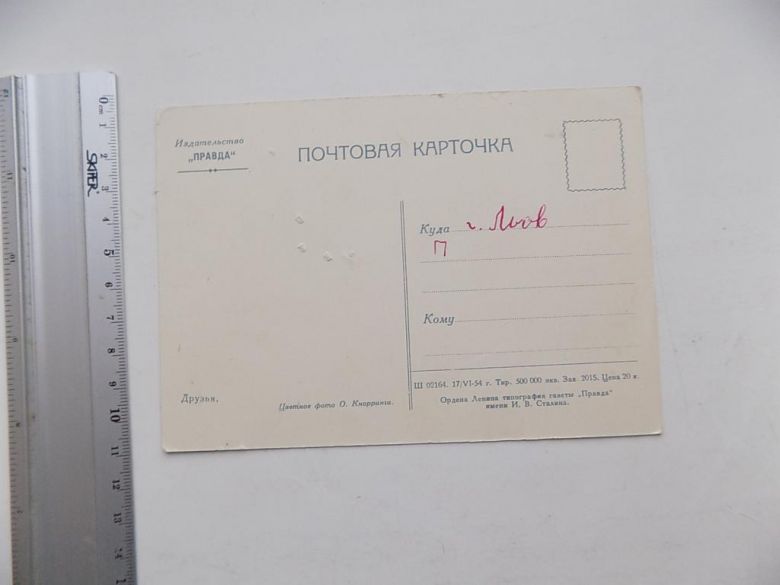 Открытка Друзья Худ. Кнорринга СССР 1954 год - фото фото фото 1