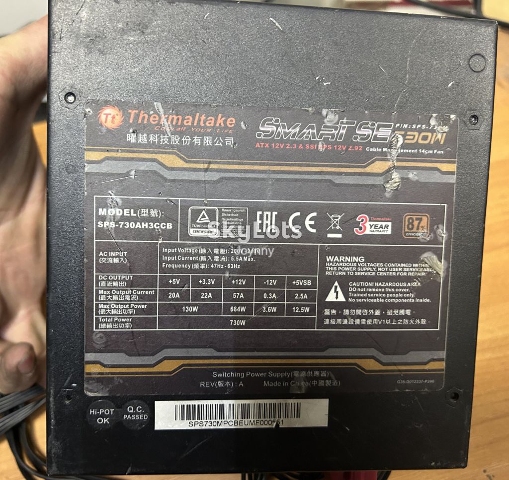 Блок живлення Thermaltake Smart SE 730W. Стандарт 80+bronze. - фото фото фото 4