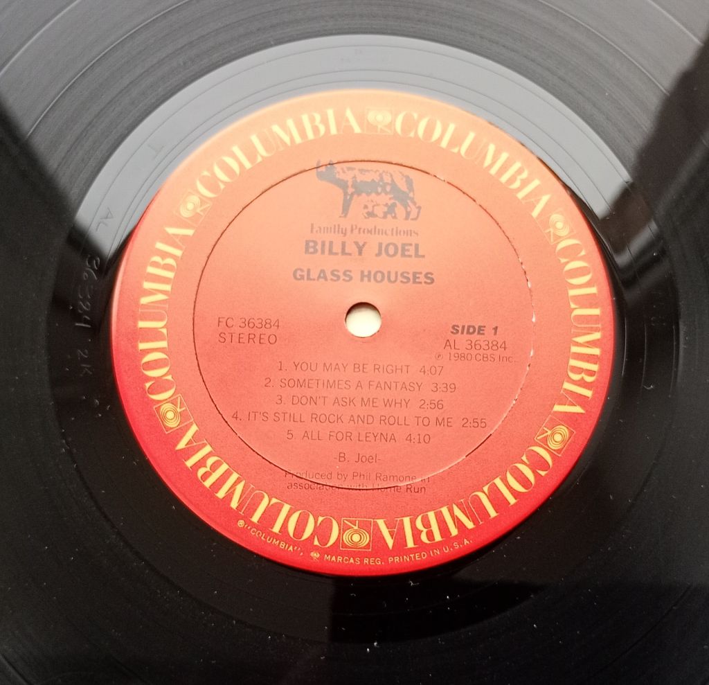 BILLY JOEL Glass Houses LP VG++/EX+ - фото фото фото 2
